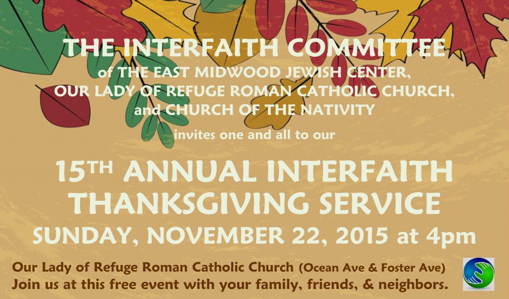 Interfaith Thanksgiving Service 2015